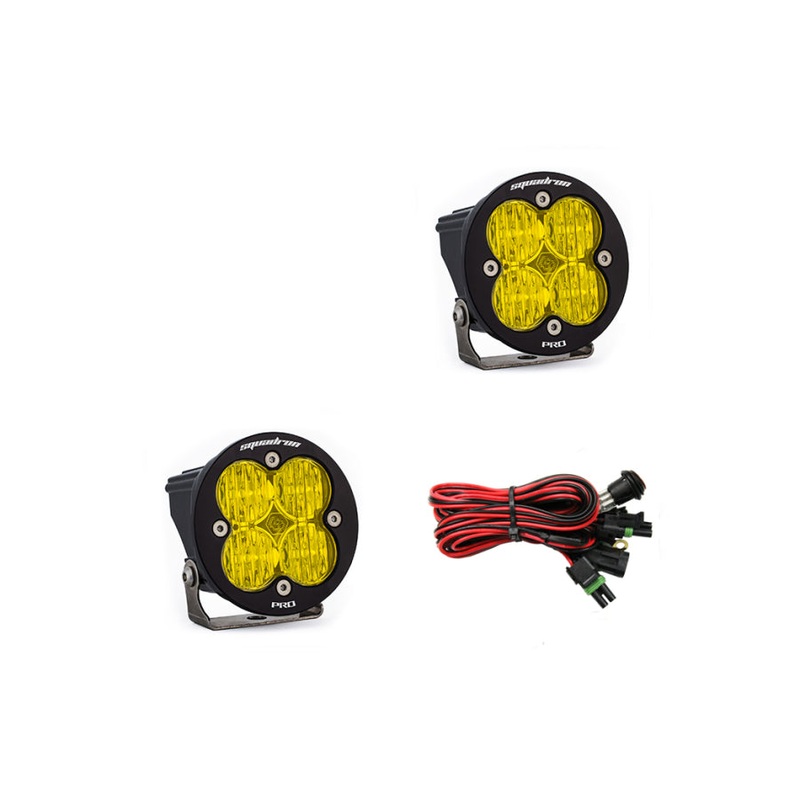 Baja Designs Squadron-R Pro Wide Cornering LED Lights - Pair - Amber