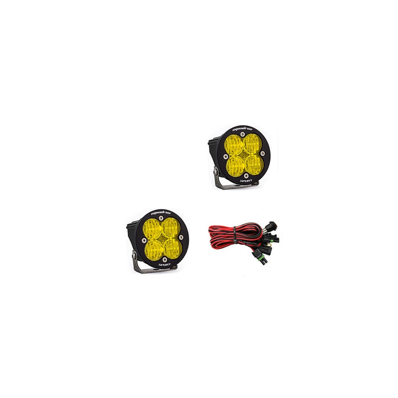 Baja Designs Squadron-R Sport Wide Cornering LED Lights - Pair - Amber