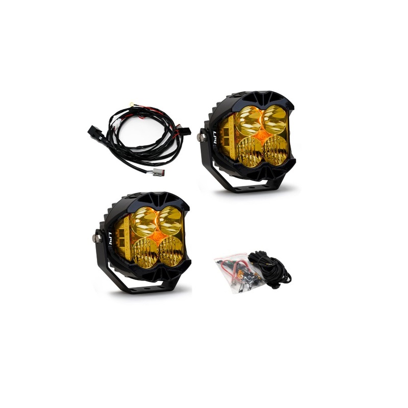 Baja Designs LP4 Pro LED, Pair Amber Lens Driving/Combo