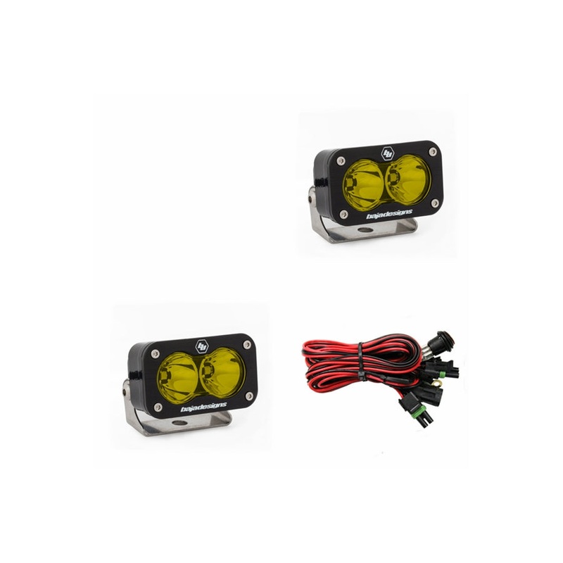 Baja Designs S2 Pro Spot LED Lights, Amber - Pair
