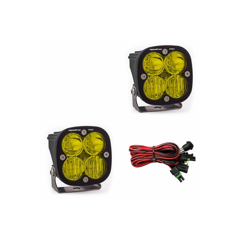 Baja Designs Squadron Pro Light Pair - Driving/Combo - Amber