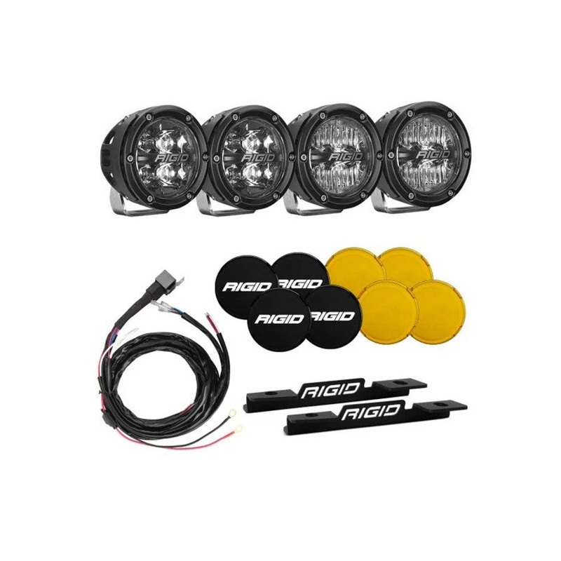 2021+ Ford Bronco Rigid Industries A-Pillar Light Kit w/ Spot and Drive Lights