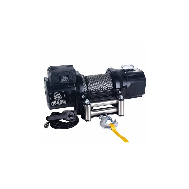 Bulldog Winch HD Winch w/80ft Synthetic Rope - 16500lb