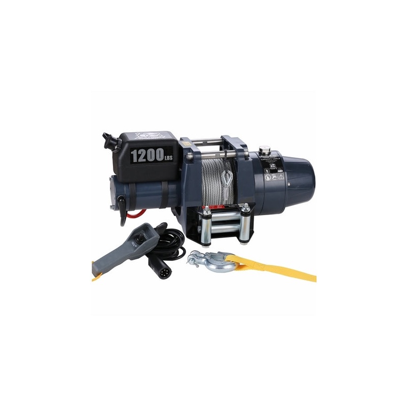 Bulldog Winch Hoist 1200 LB 12vDC Wire Rope