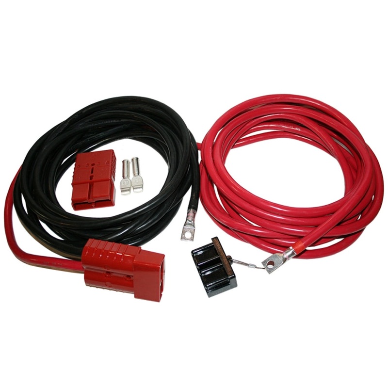 Bulldog Winch Rear 1/0ga Wiring Kit w/ Quick Connects - 24ft
