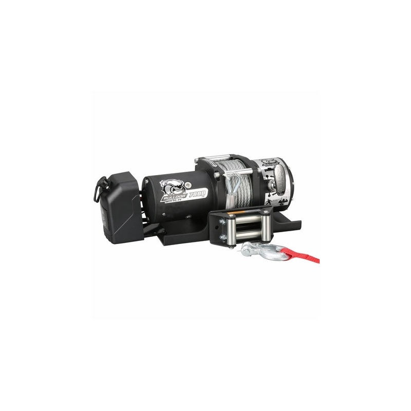 Bulldog Winch Trailer Winch w/ 50ft Synthetic Rope - 7,800lb