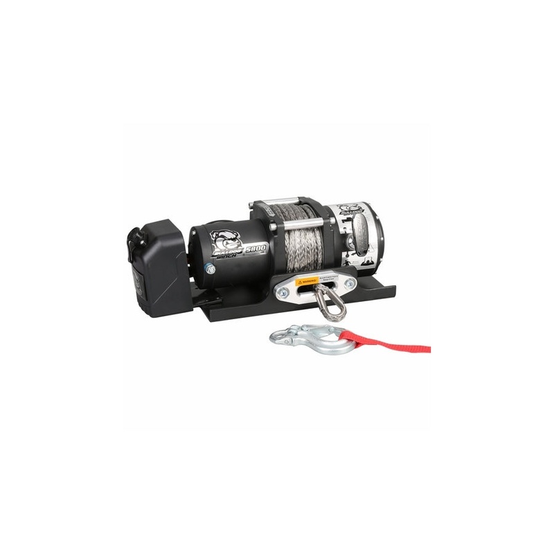 Bulldog Winch Trailer Winch w/ 55ft Wire Rope - 5,800lb