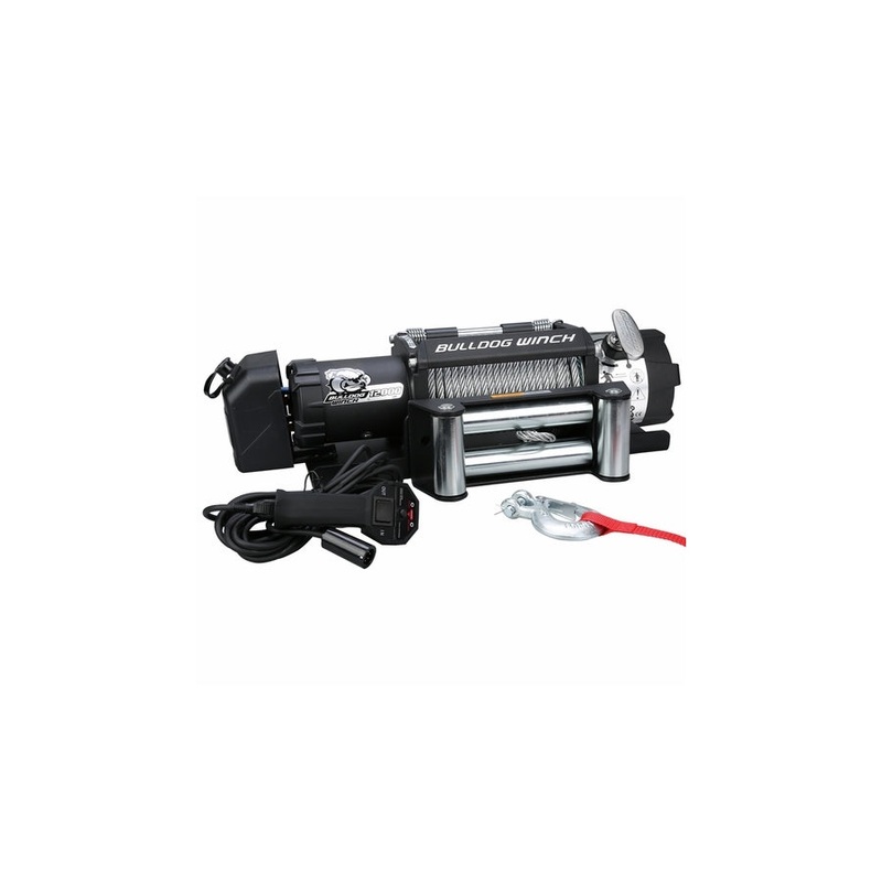 Bulldog Winch Trailer Winch w/ Wire Rope - 12,000lb