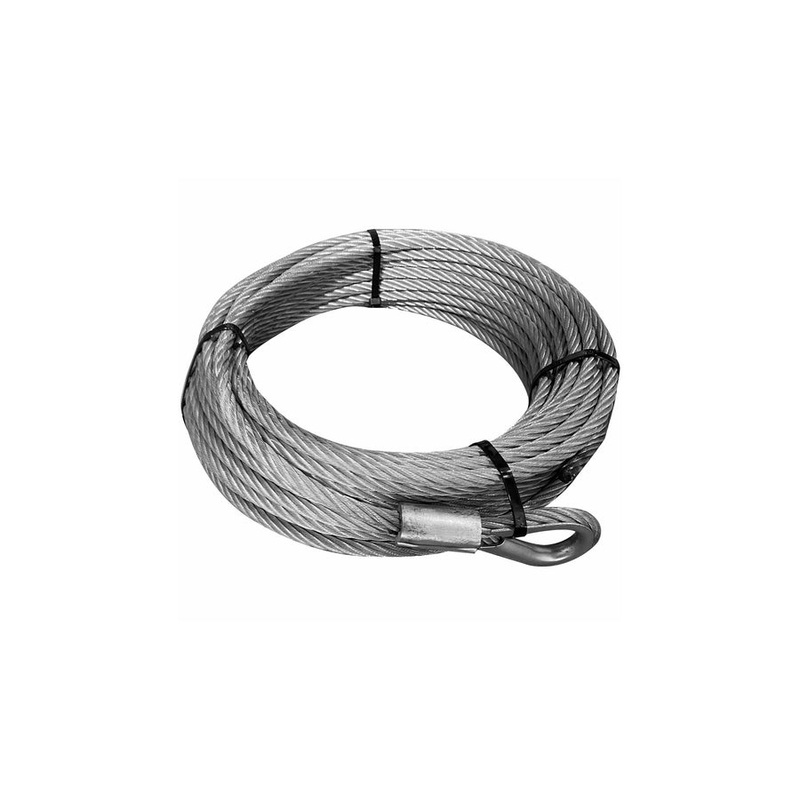 Bulldog Steel Winch Line  - 3/8in x 85ft