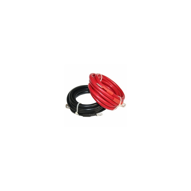 Bulldog Winch 3 ga 9ft Power Winch Leads - Power and Ground