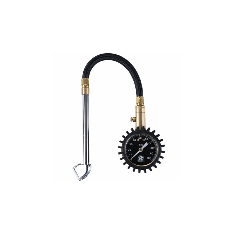 Bulldog Winch Air Pressure Gauge - Analog - 0-100psi