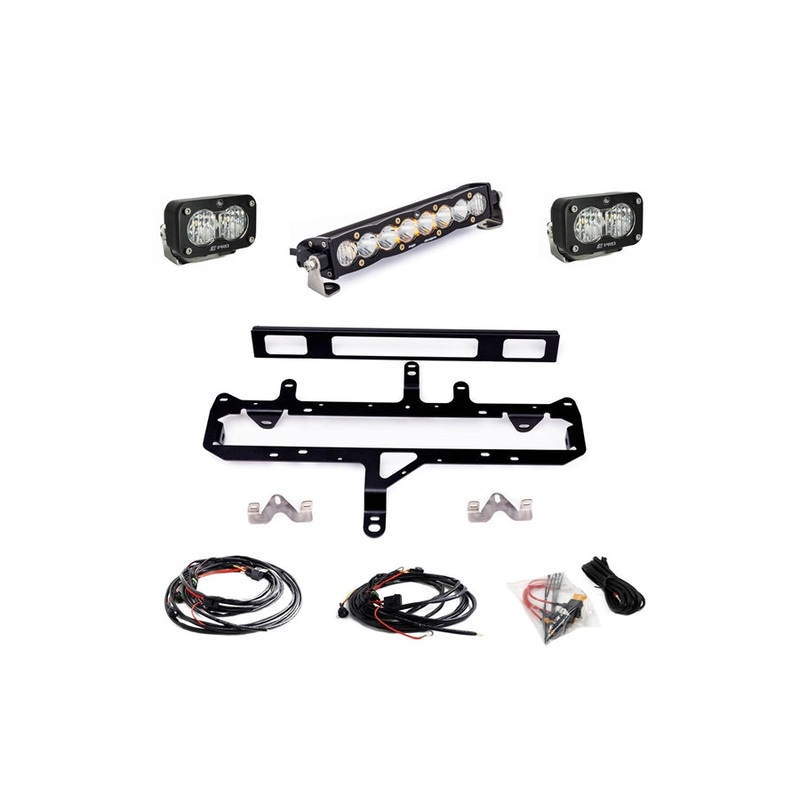 2024+ Toyota Tacoma Baja Designs S8 10in / S2 Pro Gille Light Kit - Clear