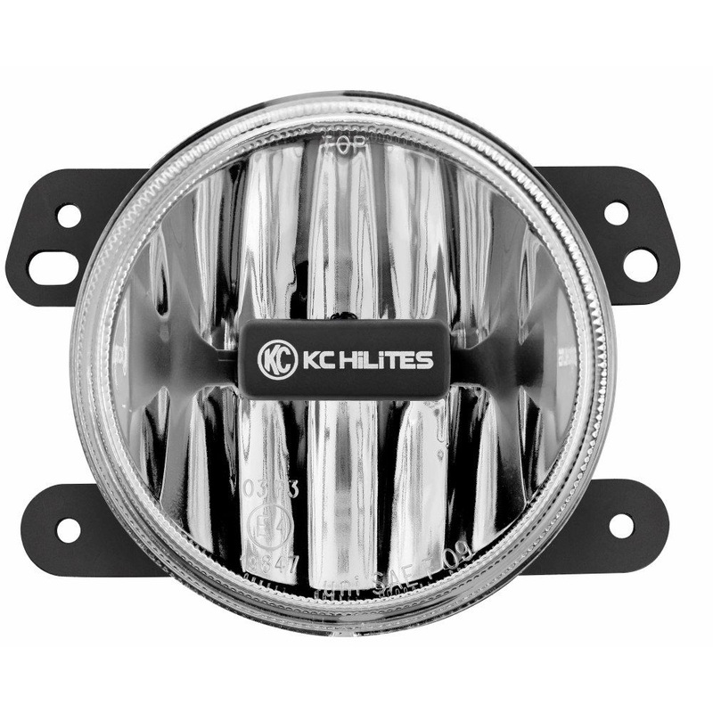Jeep Wrangler JK KC HiLites Gravity LED Fog Light Clear 4in, Single