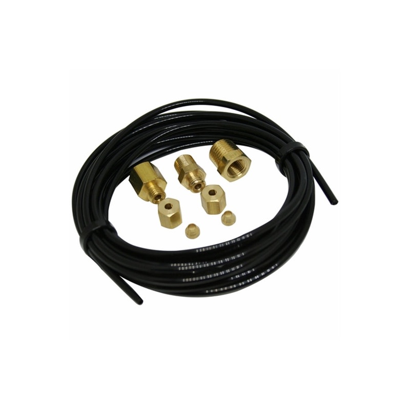 Bulldog Winch Connection Kit for Mechanical Air Pressure Gauges - 12ft Tubing
