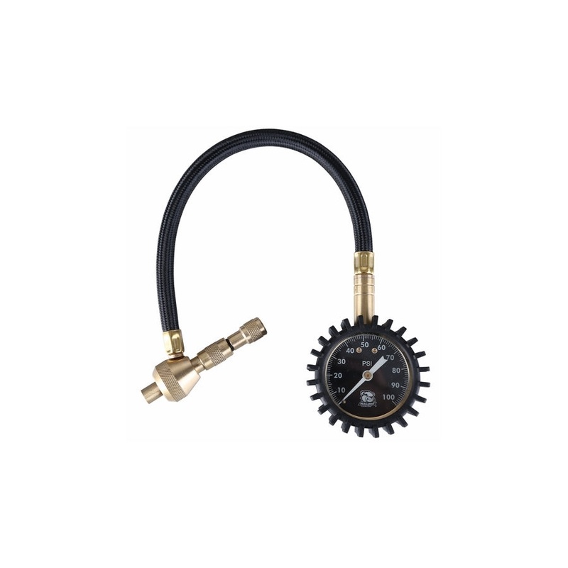 Bulldog Winch Deflator w/ Analog Pressure Gauge, 0-100psi