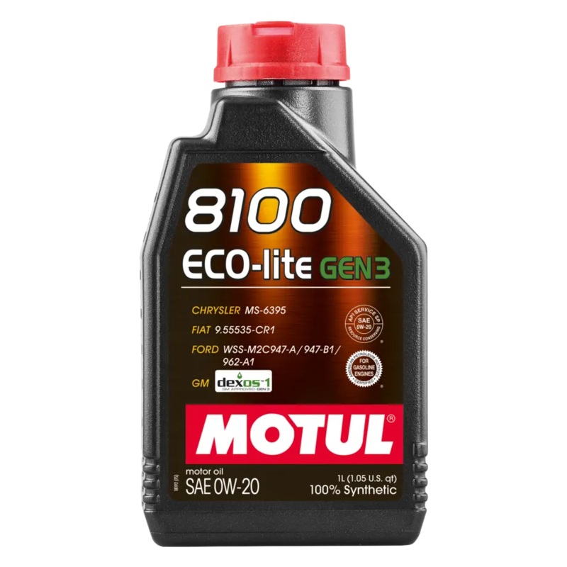 Motul Gear 8100 Eco-Lite Gen3 0w-20 Synthetic Oil