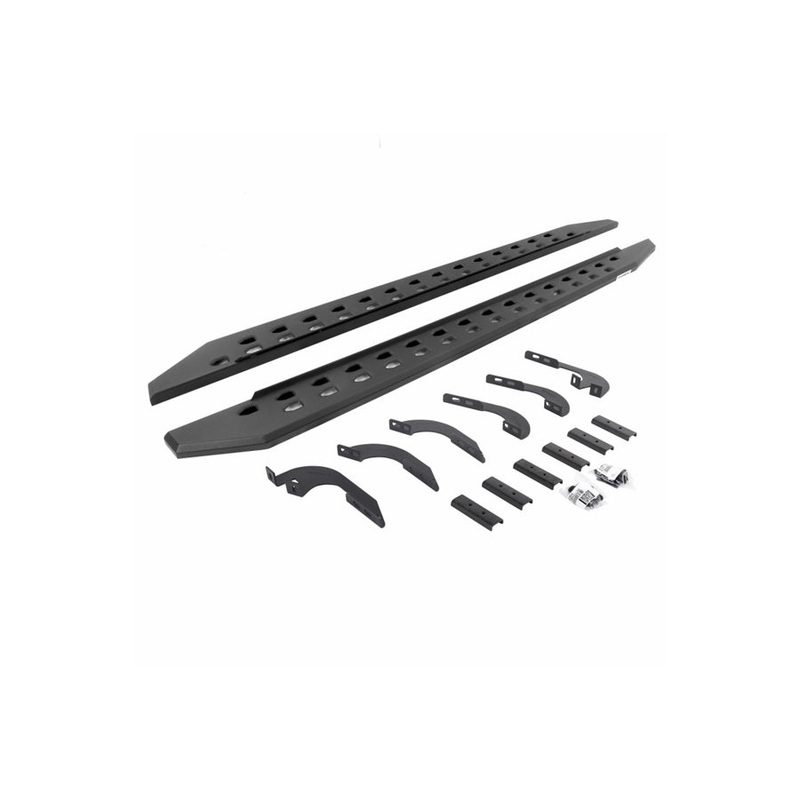 2005-23 Toyota Tacoma Double Cab Go Rhino RB20 Slim Line Running Boards - Textured Black