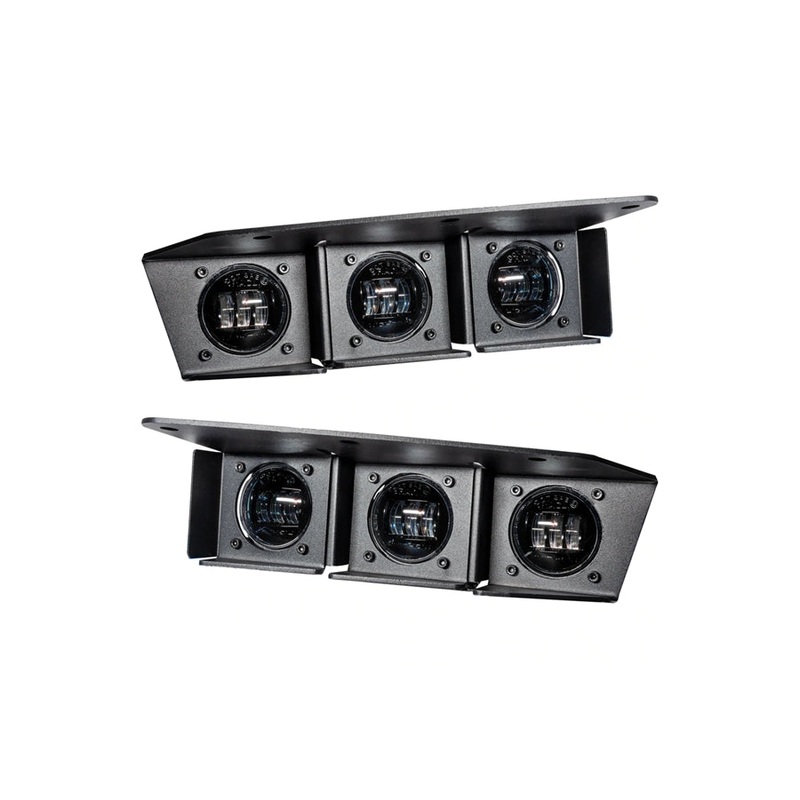 2021+ Ford Bronco Oracle Triple LED Fog Light Kit, White