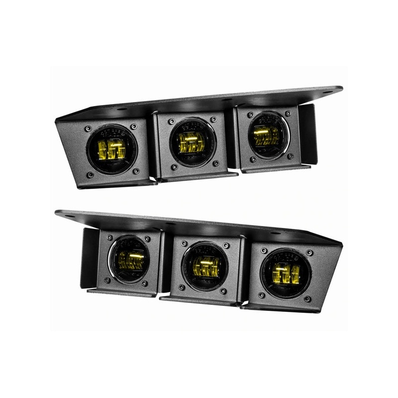 2021+ Ford Bronco Oracle Triple LED Fog Light Kit, Yellow