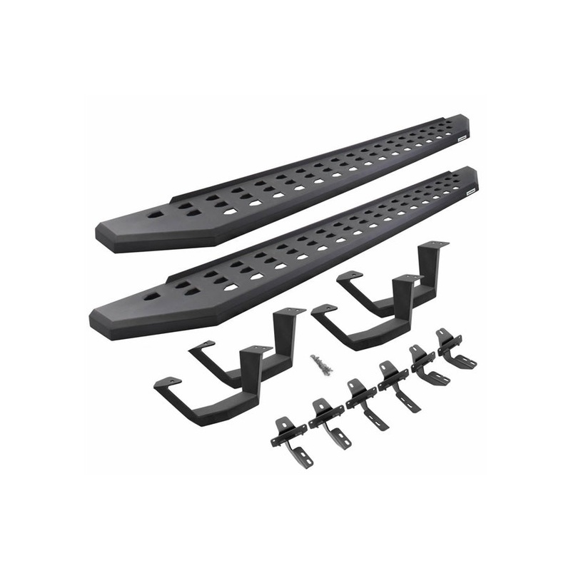 2014-24 Toyota 4Runner Go Rhino RB20 Running Boards with Mounting Brackets, 2 Pairs of Drop Steps Kit