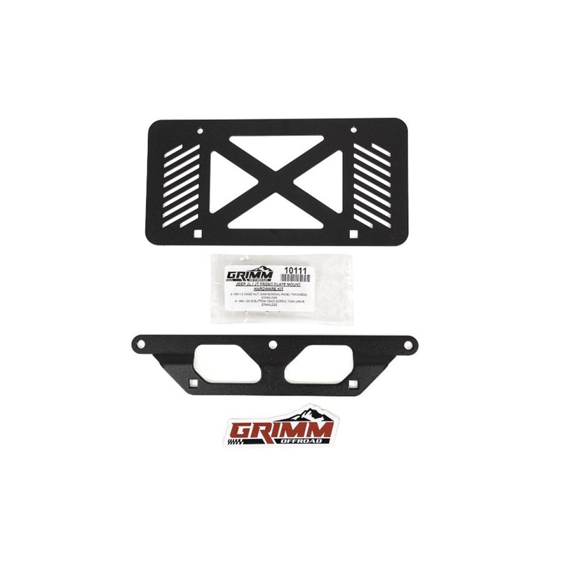 2021+ Ford Bronco Grimm Offroad Steel Front Bumper License Plate Mount