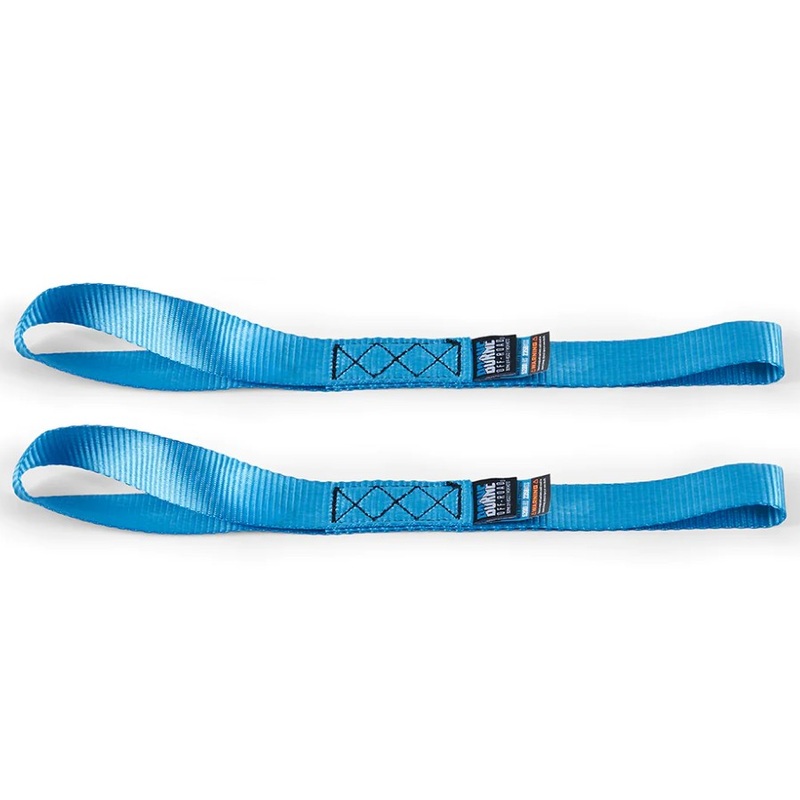 Borne Off-Road Heavy-Duty Ratchet Tie-Down Kit (2-Pack), Blue