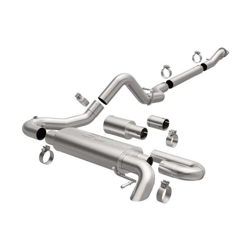 2021+ Ford Bronco 2.7L MagnaFlow Overland Series Cat-Back Exhaust System, Bare