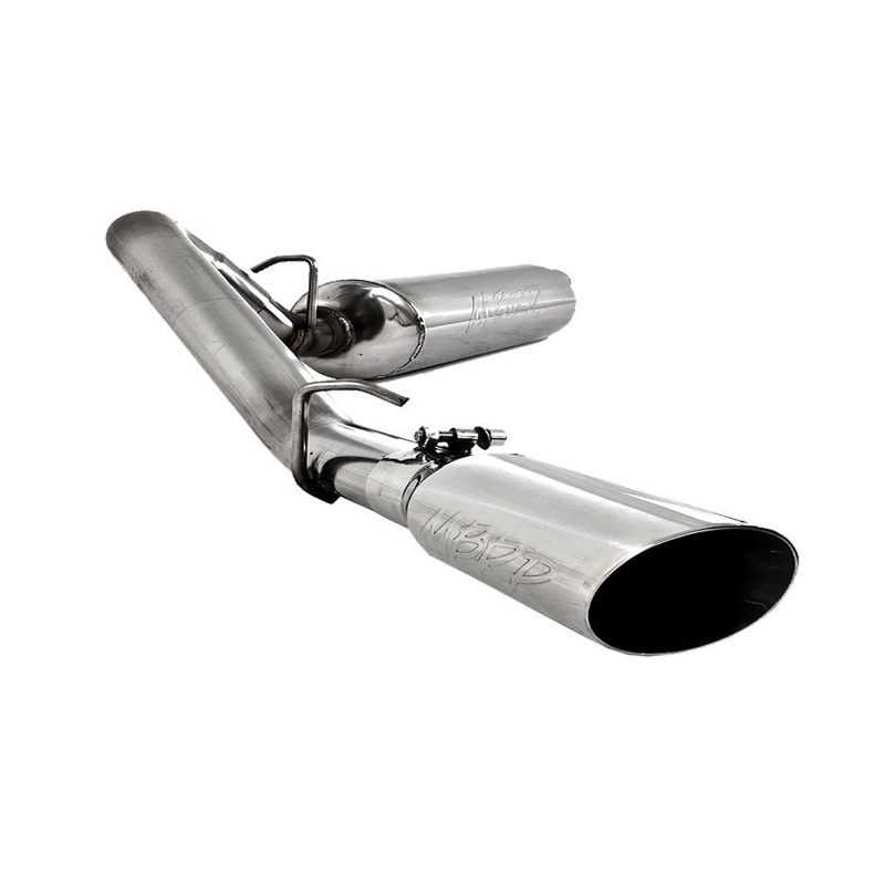 1997-99 Jeep Wrangler TJ MBRP Installer Series 2.5in Cat-Back Exhaust System - Aluminized Steel