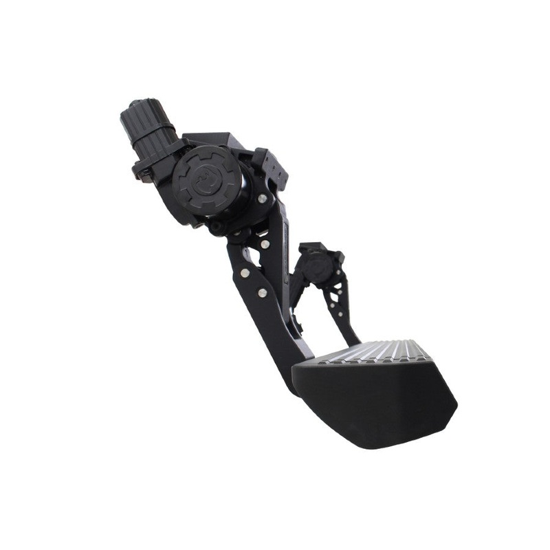 2009-18 Ram 1500 Crew Cab & 2019-23 Ram 1500 Classic Crew Cab Go Rhino E-Board E1 Electric Running Board Kit - Textured Black