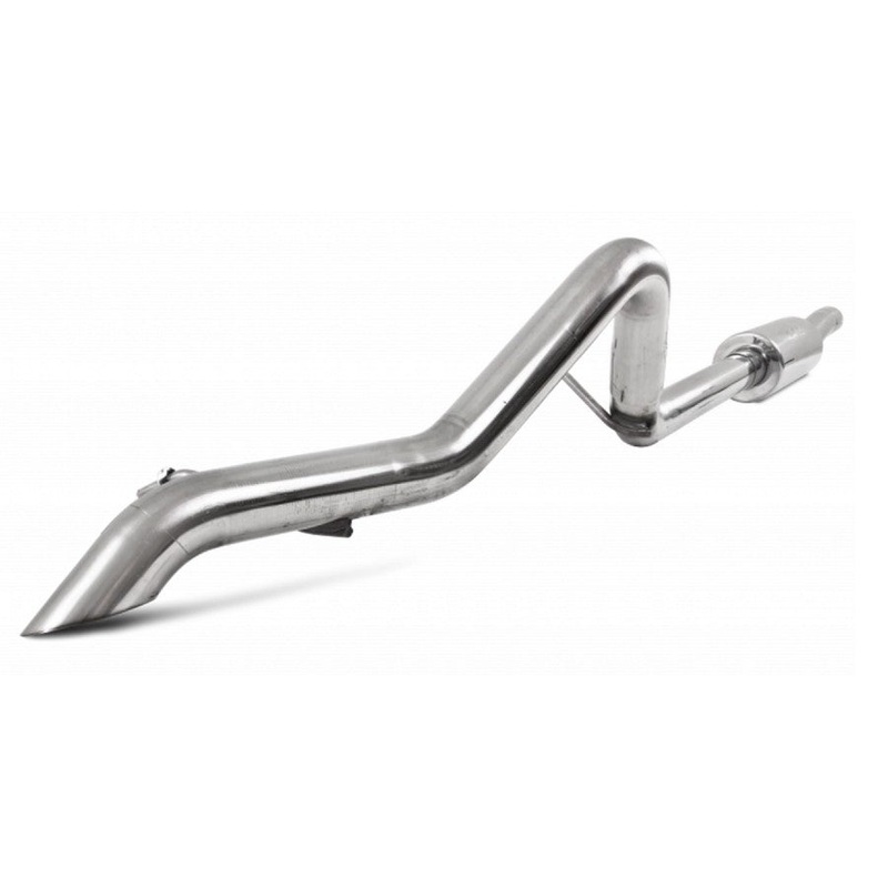 2012-18 Jeep Wrangler JK MBRP T409 Stainless Steel Pro Series 2.5in Off-Road Tail Pipe - Muffler Before Axle