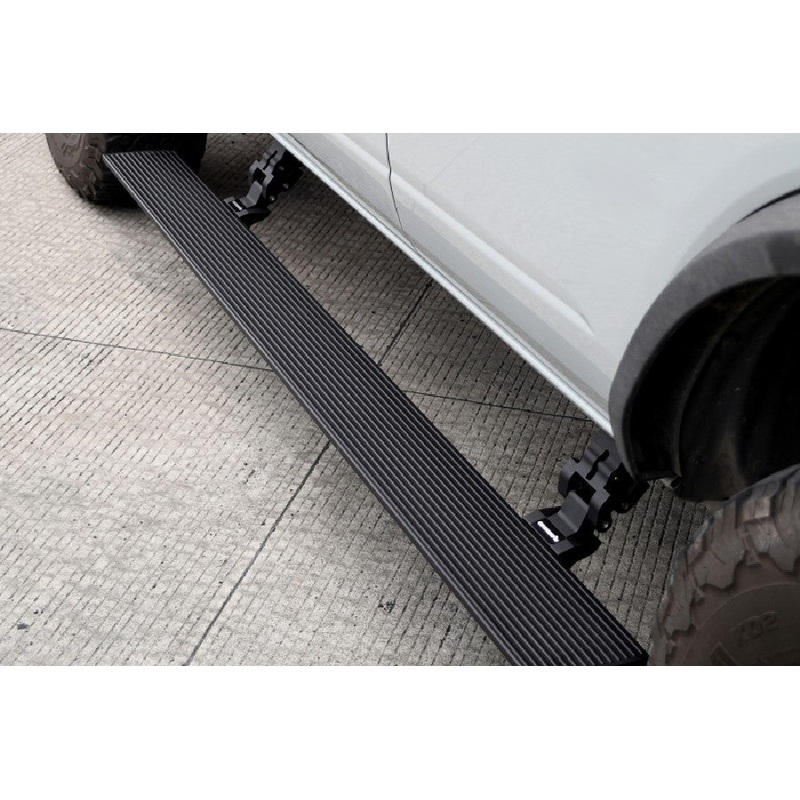 2016-23 Toyota Tacoma Crew Cab Go Rhino E-Board E1 Electric Running Board Kit - Bedliner Coating