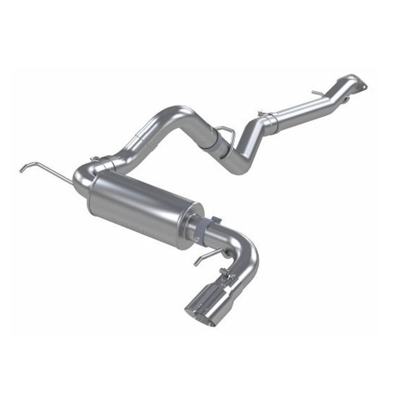 2021+ Ford Bronco 2.3L & 2.7L MBRP 3in Cat Back Exhaust System - Single Side Exit - Aluminized Steel