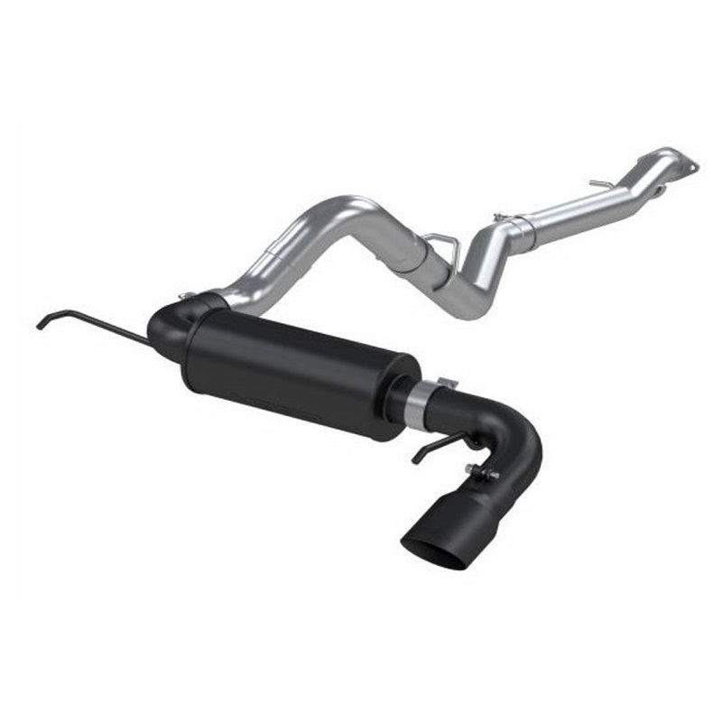 2021+ Ford Bronco MBRP 3in Cat-Back Exhaust System - Black Aluminized Steel - Single Side Exit