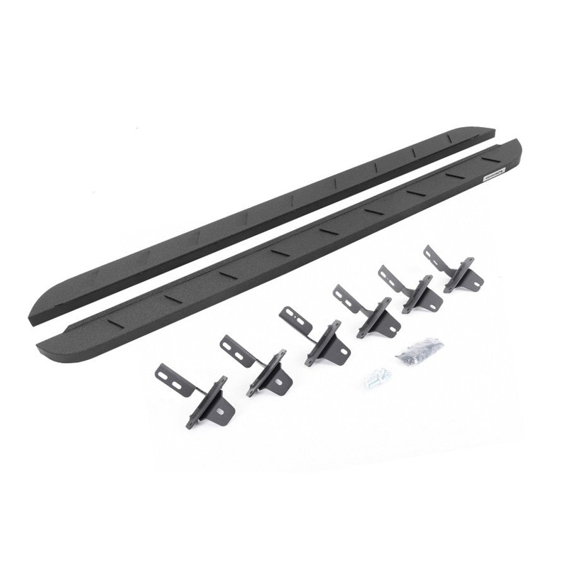 2021+ Ford Bronco Sport 4-Door Go Rhino RB10 Slim Line Running Boards with Mounting Brackets Kit - Bedliner Finish