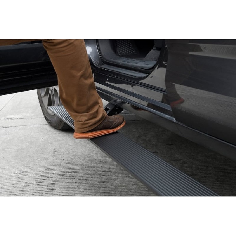 2022+ Toyota Tundra Extended Cab Go Rhino E-Board E1 Electric Running Board Kit - Textured Black Finish