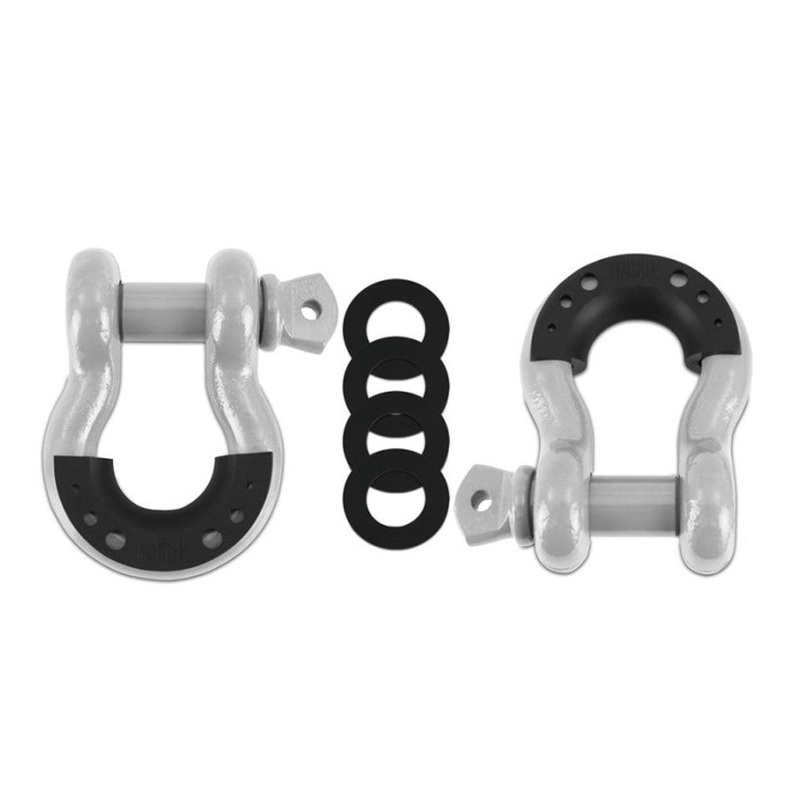 Borne Off Road 3/4in D-ring Shackle Set of 2, Gray