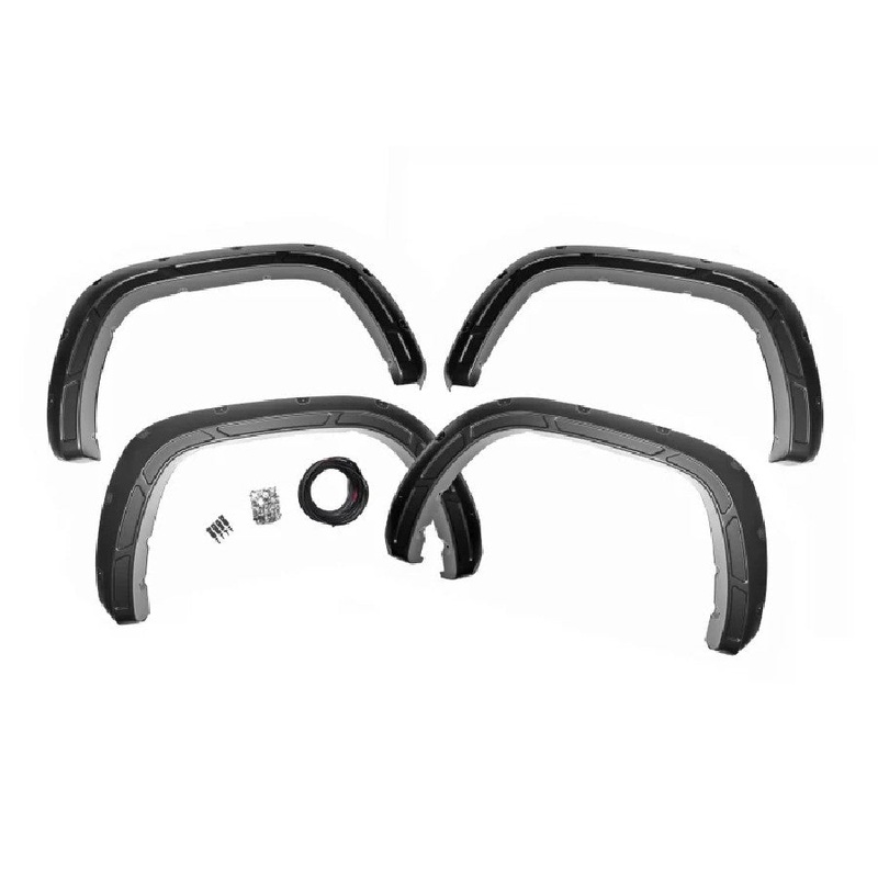 Toyota Tundra Rough Country Defender Pocket Fender Flares - Midnight Black