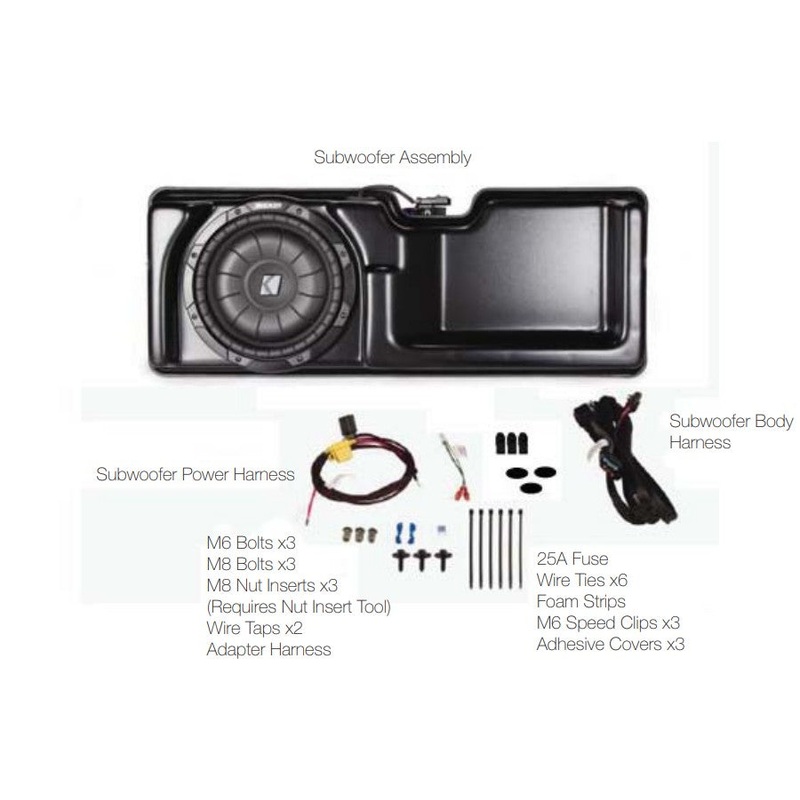 2009-10 Ford F150 Super Cab Kicker SoundGate Powered Subwoofer Kit