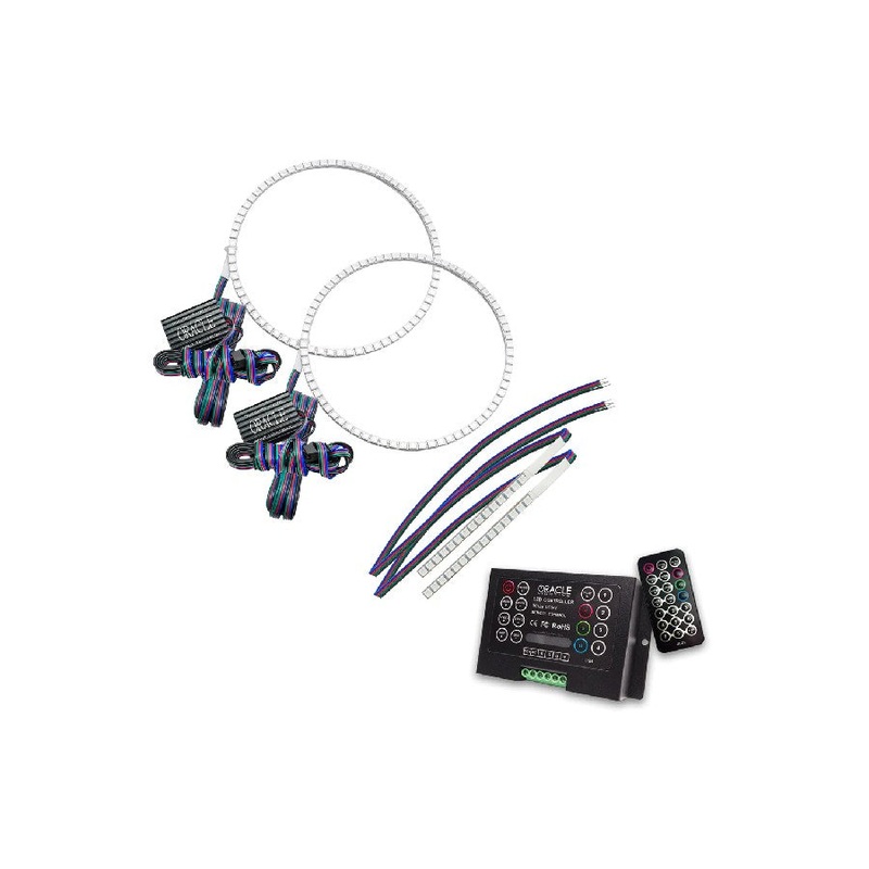 2021+ Ford Bronco Oracle Colorshift Headlight Halo Kit w/ DRL Bar - 2.0 Controller, For Base Headlights