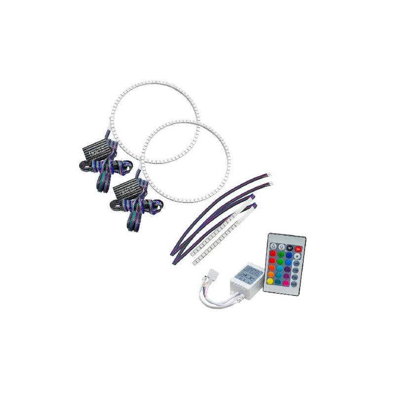 2021+ Ford Bronco Oracle Colorshift Headlight Halo Kit w/ DRL Bar - Simple Controller, For Base Headlights