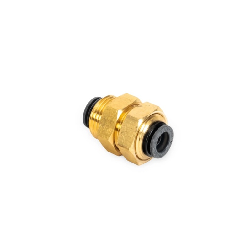 AccuAir Suspension 3/8in DOT/PTC to 3/8in DOT/PTC Bulkhead Connector