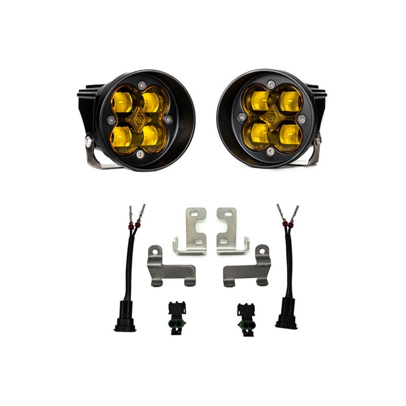 Toyota Tacoma, 4Runner & Tundra Baja Designs Squadron-R SAE Amber Fog Pocket Light Kit