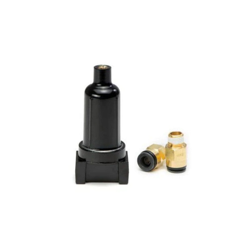 AccuAir Suspension Black Moisture Trap w/ Filter - 2 Fittings
