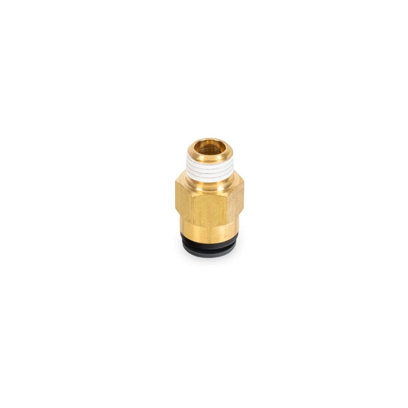 AccuAir Suspension Straight Fitting (3/8in  DOT/PTC - 1/4in NPT)