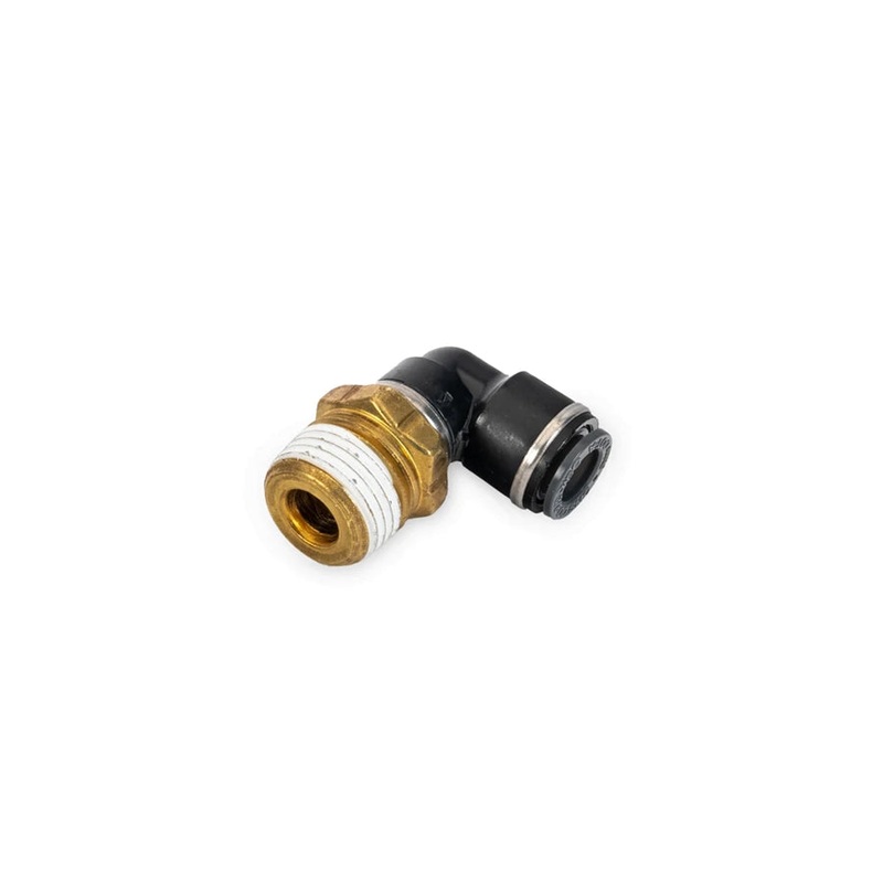 AccuAir Suspension Swivel Elbow (3/8in DOT/PTC - 1/2in NPT 90Deg)