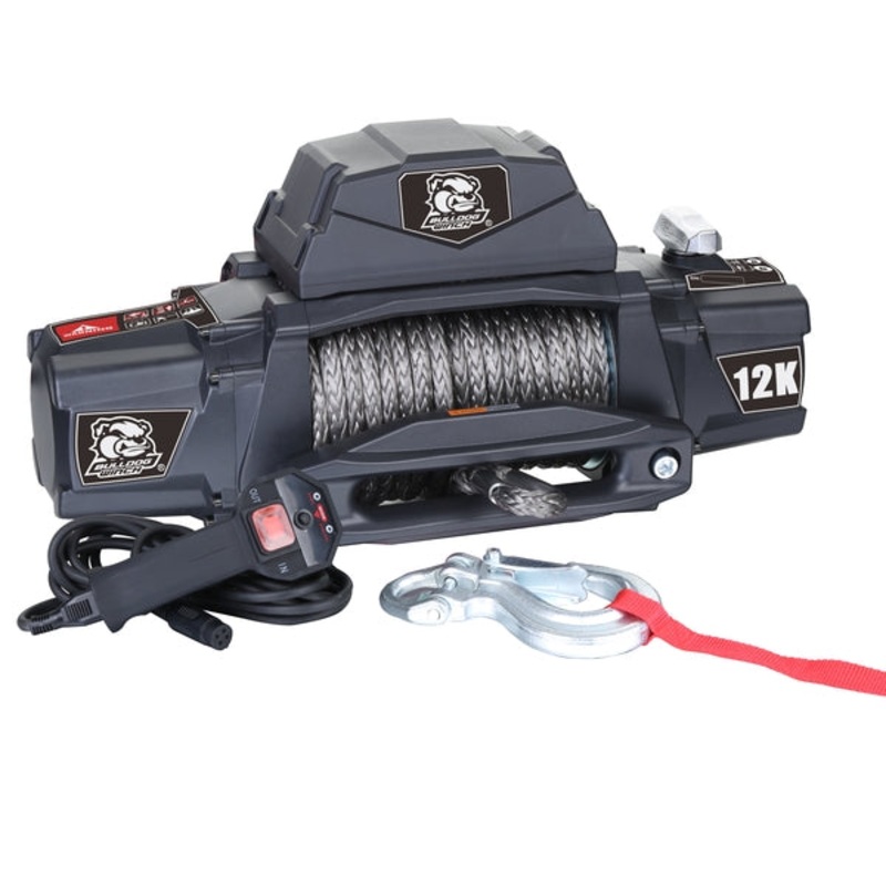 Bulldog Winch 12k Standard Series Winch w/ Synthetic Rope