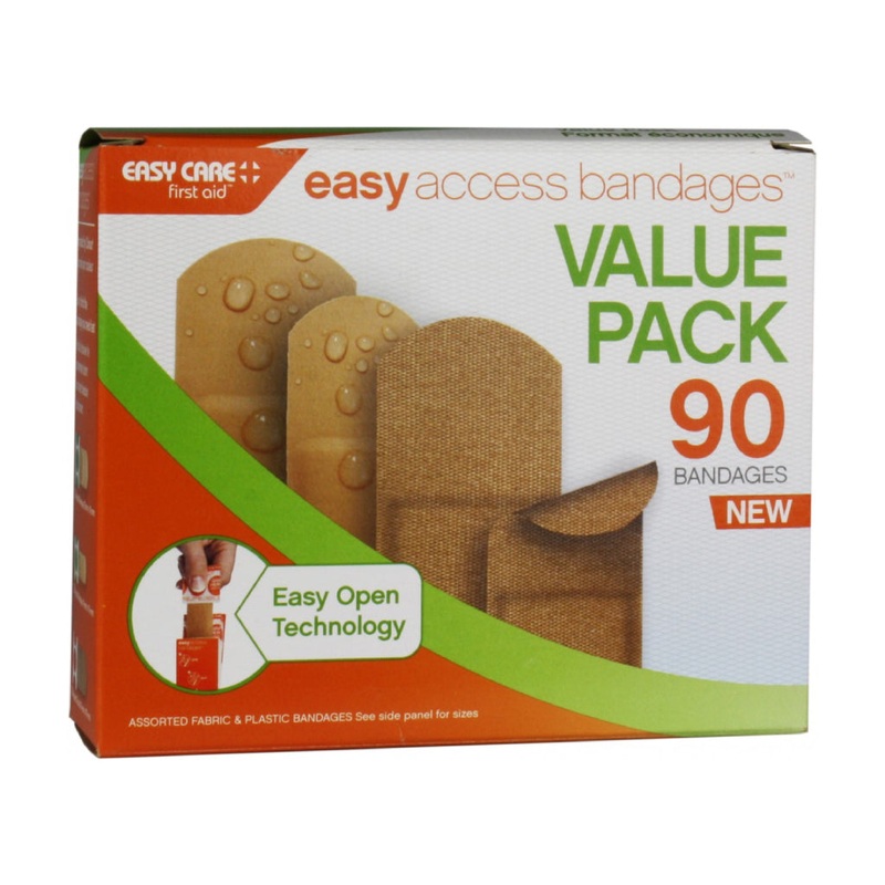 Easy Access Bandages Value Pack, 90 Count