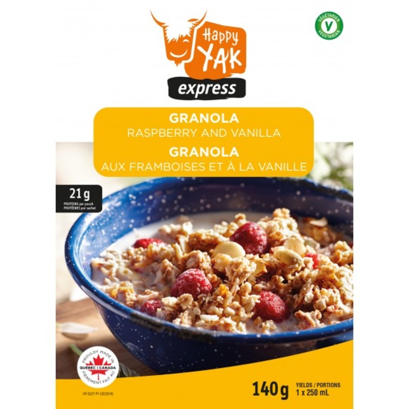 Freeze Dried Granola Raspberry and Vanilla