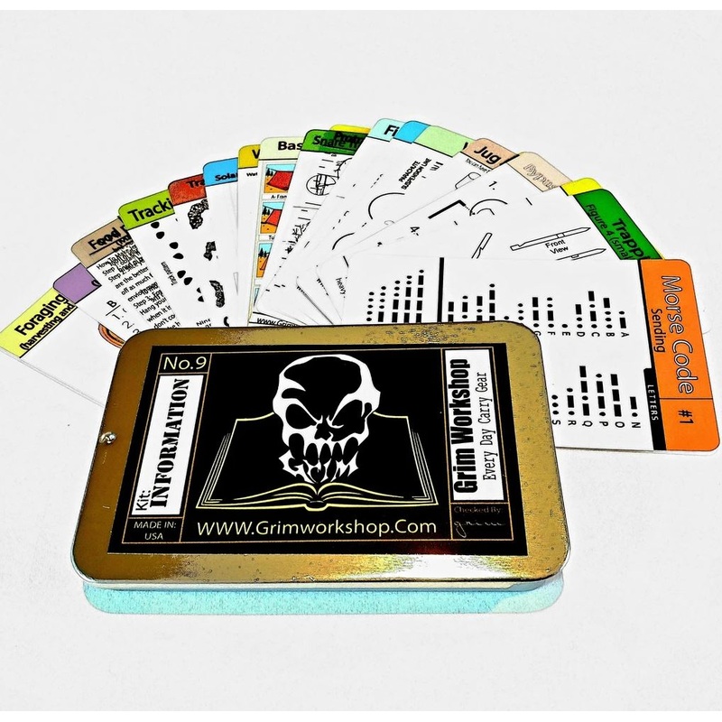 Grim Workshop 20 Weatherproof Emergency and Survival Tip Cards