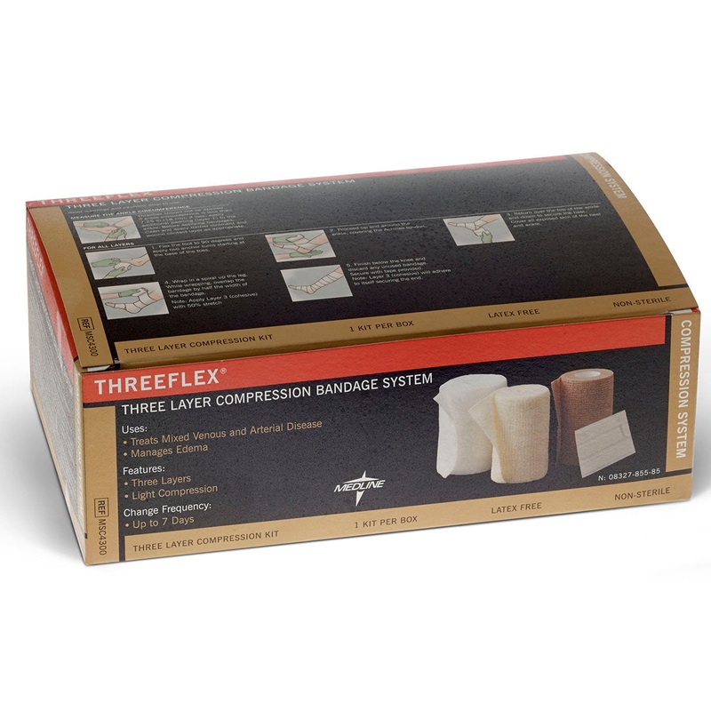 Medline Threeflex - Multilayer Compression Bandage System